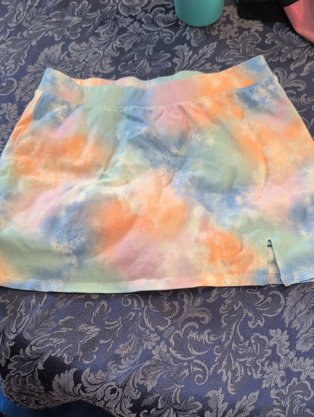 Pastel Tie-Dye Skort - Multicolor